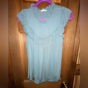 Tank top with float neck detail